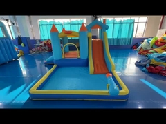 Pajaro tobogán inflable con tema de elefante para niños parque de diversiones
