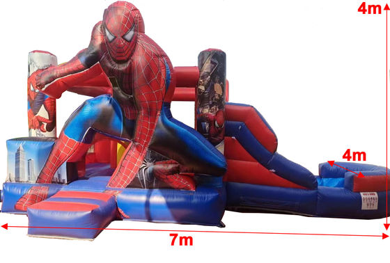 Personalizado en el exterior / interior Spider Man Casa de salto Salto Castillo