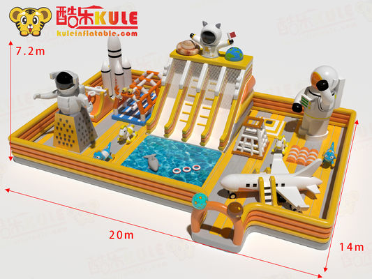 Alien Parque acuático comercial Inflable castillos de salto para la venta