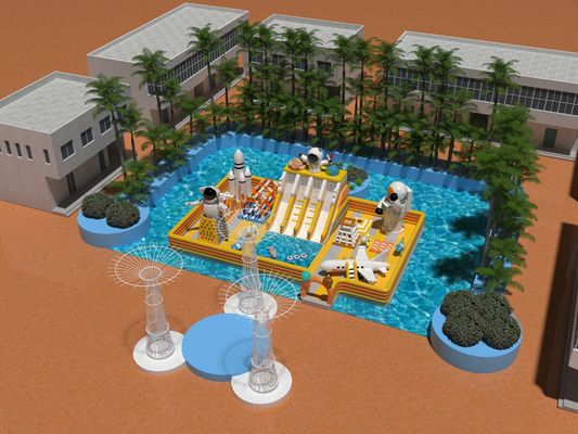 Alien Parque acuático comercial Inflable castillos de salto para la venta