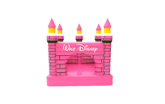 Color rosa Inflable Disney niños inflable castillo saltante