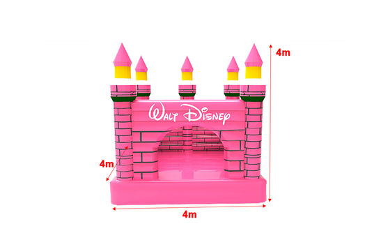 Color rosa Inflable Disney niños inflable castillo saltante