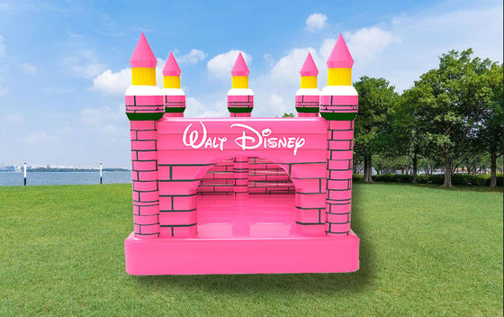 Color rosa Inflable Disney niños inflable castillo saltante
