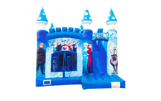 Casa de hielo y nieve inflable con tobogán para niños