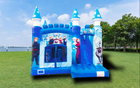 Casa de hielo y nieve inflable con tobogán para niños