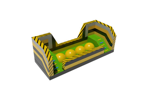 Salto y límites Curso de obstáculos inflable con gran desafío