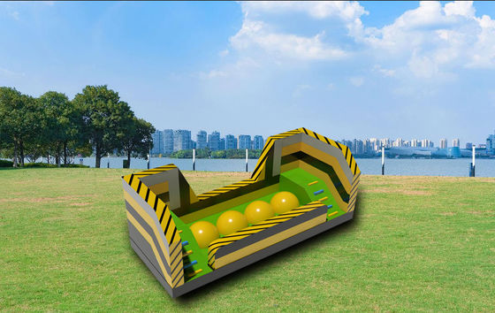 Salto y límites Curso de obstáculos inflable con gran desafío