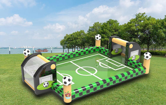 Juegos inflables interactivos de fútbol Color verde para el evento
