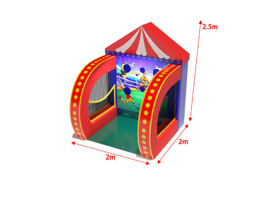 Juegos inflables de Carnaval de Fútbol 2x2x2.5m para parque infantil
