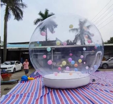 Casa de burbujas inflables de PVC transparente para fotografías bonitas
