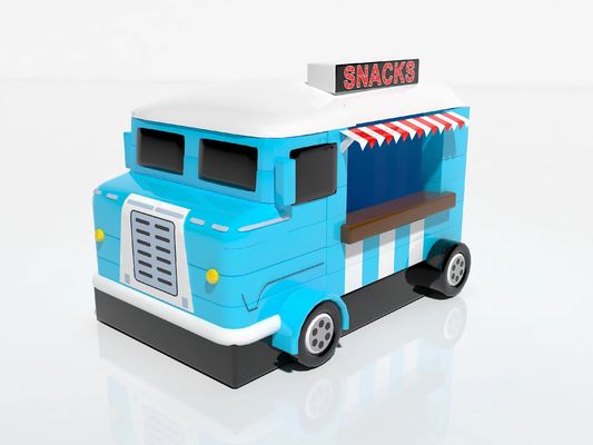 Juegos inflables al aire libre Carro azul Tienda de comida para alquiler