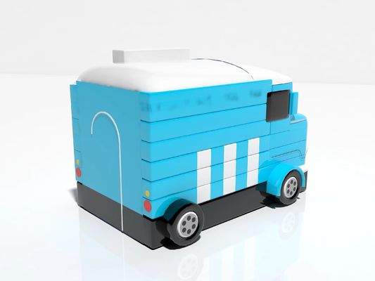 Juegos inflables al aire libre Carro azul Tienda de comida para alquiler
