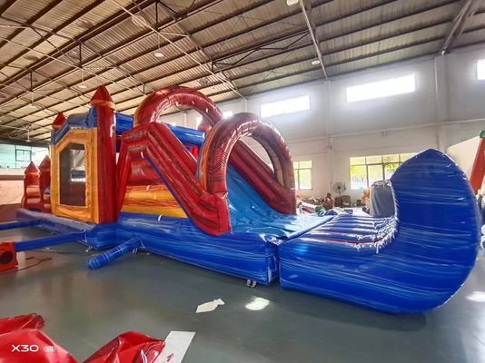 Niños Inflable Casa de rebote y tobogán personalizado con tapón de piscina