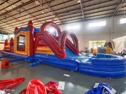 Niños Inflable Casa de rebote y tobogán personalizado con tapón de piscina