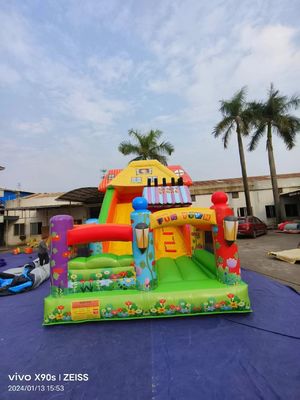 Parque de diversión secos de toboganes inflables con tema de la tienda de dulces
