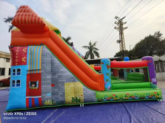 Parque de diversión secos de toboganes inflables con tema de la tienda de dulces