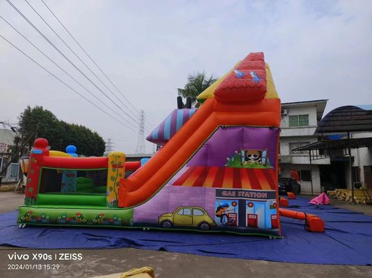 Parque de diversión secos de toboganes inflables con tema de la tienda de dulces