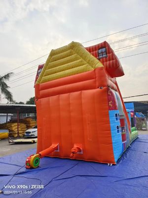 Parque de diversión secos de toboganes inflables con tema de la tienda de dulces