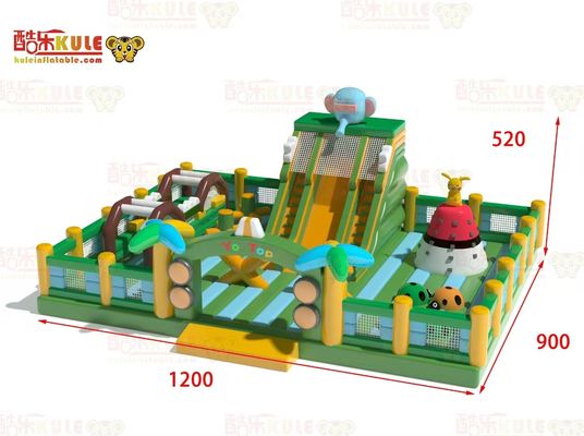 Jardín infantil Castillo inflable Casa de salto con tobogán