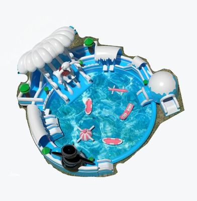 El parque acuático inflables al aire libre Snow World personalizado con piscina redonda grande