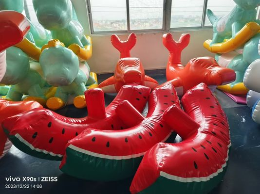 Juguetes inflables de barniz de PVC Juegos de sandía para niños