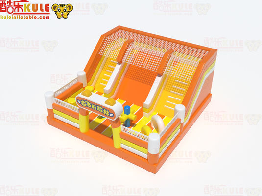 Oranja Inflable Gran Castillo Deslizante con Pequeños Obstáculos