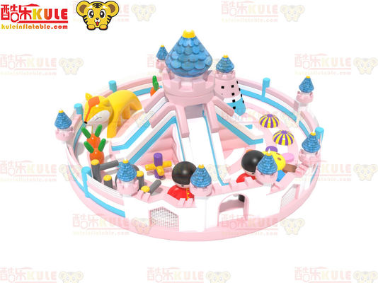Gran círculo de castillo inflable con toboganes Parque de juegos para niños