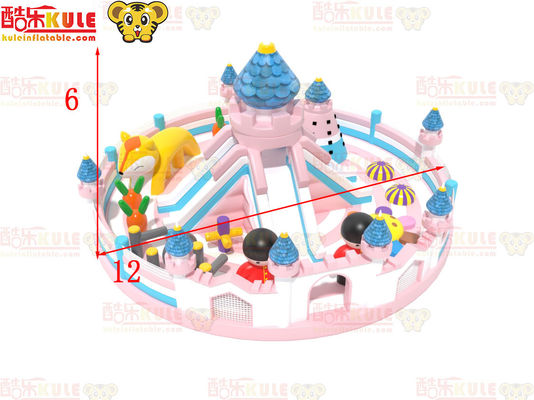 Gran círculo de castillo inflable con toboganes Parque de juegos para niños