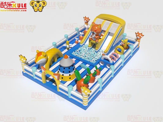 Casa de salto inflable con toboganes de grado comercial en interiores
