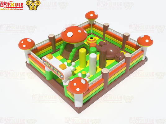 Castillo de salto inflable de hongo de tamaño pequeño para niños pequeños