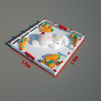 Gran piscina conejo inflable con zanahoria saltando castillo de Boucny