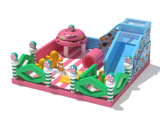 Candy Park Magic Inflatable Castle Casa de rebote para niños