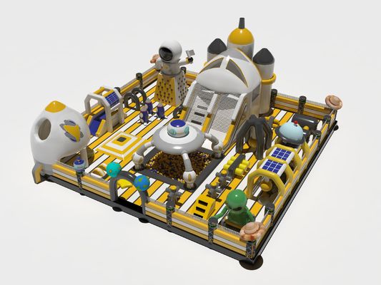 Parque Espacial de Cohetes Extraterrestres Castillo Inflable con toboganes