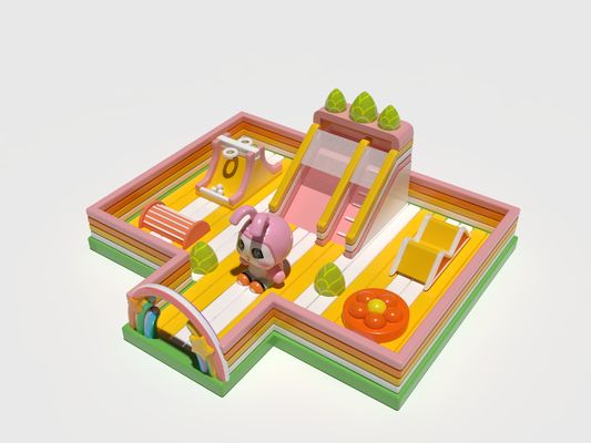 Niños Animales Parque castillos inflables personalizados con juegos
