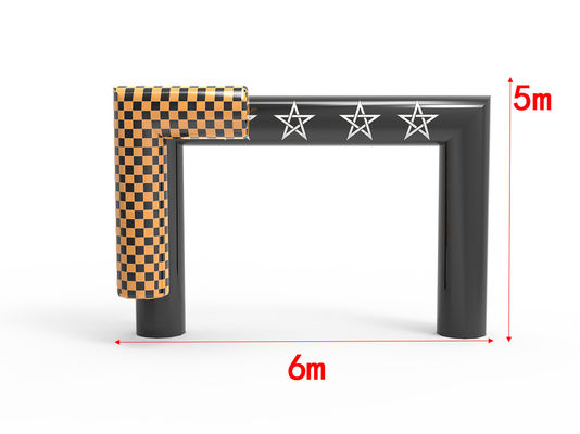 Arco publicitario inflable exterior personalizado con logotipo