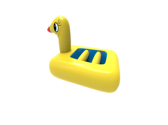 Pato amarillo Inflables juguetes flotantes en el agua en el lago y el océano