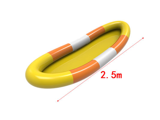 Piscina de agua inflable de PVC Blanco Amarillo Naranja Color 2,5m Para niños
