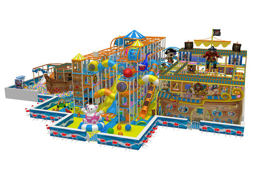 Temática pirata Seguridad interior Equipo de patio de juegos suave 500m2 Para niños
