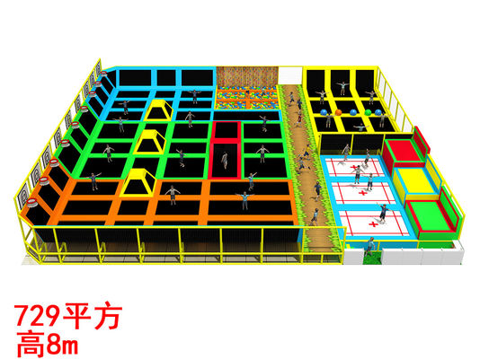 Parque de trampolín profesional con materiales de nylon
