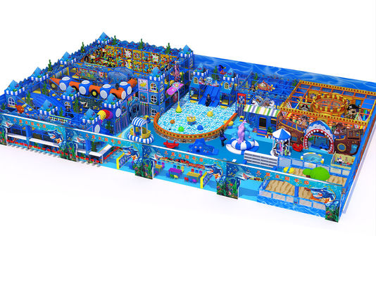 Equipo de juegos suaves para niños personalizado con tema de piratas del océano azul