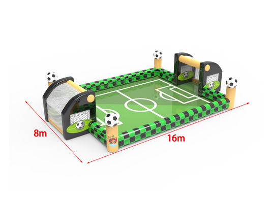 Juegos inflables interactivos de fútbol Color verde para el evento