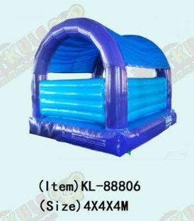 Castillo de salto de color azul inflables para niños