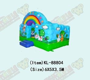 Castillo de cristal inflable para juegos infantiles al aire libre
