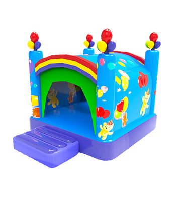 Tarpaulin inflables círculo redondo obstáculos curso castillo de salto logotipo personalizado