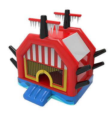 Pequeño barco pirata castillo inflable para niños