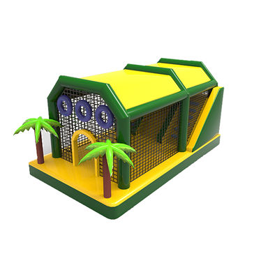 Parque de diversiones para niños Inflable Casa de guardaespaldas con palmeras