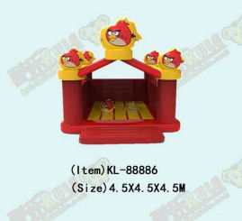 Inflable de tamaño pequeño Angry Birds Castillo Rebobina Para Niños Parque