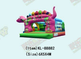 Casa de salto comercial de dinosaurios inflable para niños