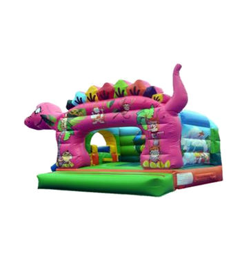 Casa de salto comercial de dinosaurios inflable para niños