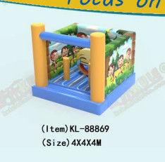 Pequeño castillo de monos inflables de grado comercial 4*4*4m